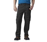 Dickies Pantalon cargo Ripstop Flex Duratech pour homme, coupe décontractée, noir, 40W x 32L