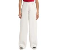 Dickies - Pantalon de Charpentier en Denim Large - Femme - Jeans - Blanc - Taille: 38 FR