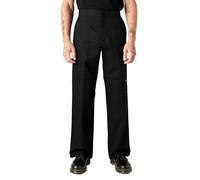 Dickies Loose Fit Double Knee Work Pants Pantalon d'affaires décontracté, Noir/Blanc, 32W / 32L Homme