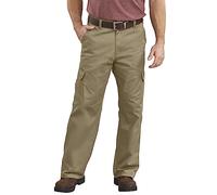 Dickies Pantalon de Travail Cargo Ample pour Homme, Kaki, 40 W/32 L