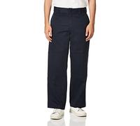 Dickies Pantalon de Travail Flex à Double Genou pour Homme Coupe Droite, Bleu Marine, 38W / 32L