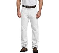 Dickies Pantalon de Travail pour Homme Coupe décontractée, Blanc, 30 W/30 L