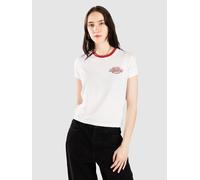 Dickies, Femme, Tops, Blanc, Taille: 38 FR Plainville Ringer Tee