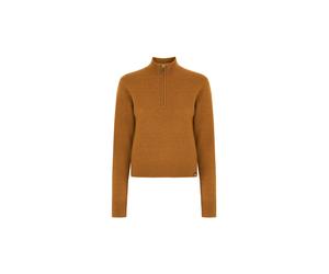 DICKIES Pull-over 'Ruston' cognac / blanc, Taille XL