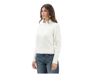 Dickies - Pull Ruston QZ - Femme - Pulls - Blanc - Taille: 38 FR