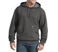 Dickies Pullover Fleece Hoodie Blouson de Polyester molletonné, Gris chiné foncé, M Homme