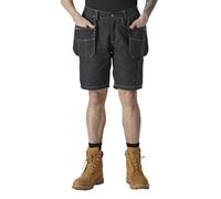 Dickies - Short Eisenhower Extreme pour homme, Taille élastiquée, Noir, 38W