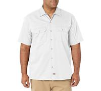 Dickies Work Shirt Short Sleeved, Blanc (White), Small Homme