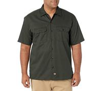 Dickies Chemise Work Manches courtes Original Fit Boutonnée Homme Vert (Olive Green) M