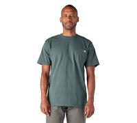 Dickies Short Sleeve Heavyweight Crew Neck Pocket T-Shirt Chemise Henley, Lincoln Green, L Homme