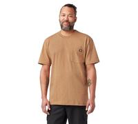 Dickies T- Shirt épais à Manches Courtes et col Rond, Teinture Unique Marron Canard chiné, L Homme
