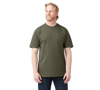 Dickies Short Sleeve Heavyweight Crew Neck Pocket T-Shirt, Vert Militaire, S Homme