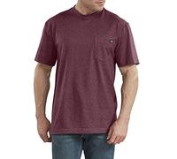 Dickies Short Sleeve Heavyweight Heathered Crew Neck Tee Big T-Shirt, Bordeaux chiné, 3 Ans Homme