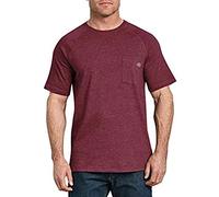 Dickies Short Sleeve Performance Cooling Tee-P T-Shirt, Bordeaux chiné, 2X Homme