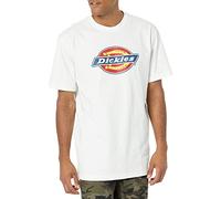 Dickies Short Sleeve Tri-Color Logo Graphic T-Shirt, Blanc, Taille S Homme