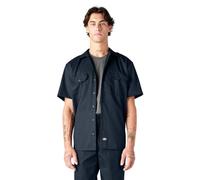 Dickies Short-Sleeve Work Shirt Chemise boutonnée, Bleu Marine foncé V1, 4XL Grande Taille Homme