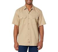 Dickies Chemise de Travail à Manches Courtes Grande Taille boutonnée, Sable, 4XL Homme