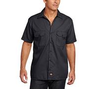 Dickies Short Sleeve Work Shirt Big and Tall Chemise boutonnée, Noir, XXL Grand Homme