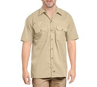 Dickies Travail à Manches Courtes Chemise Longue à Bouton d'utilité Professionnelle, Sable du désert V1, XL Homme