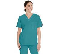 Dickies Signature blouse médicale à col en V pour homme - Bleu - Taille L
