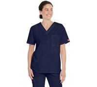 Dickies Signature blouse médicale à col en V pour homme - Bleu - Taille M