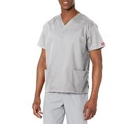 Dickies Signature blouse médicale à col en V pour homme - gris - Taille 3XL