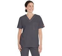 Dickies Signature blouse médicale à col en V pour homme - gris - Taille 4XL