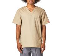 Dickies Signature blouse médicale à col en V pour homme - Marron - Taille L
