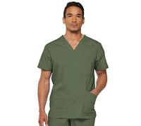 Dickies Signature Blouse médicale à col en V pour Homme - Vert - XX-Large
