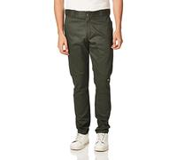 Dickies Skinny Straight Fit Double Knee Wor - Pantalon pour Homme, Olive Green, 32W x 34L