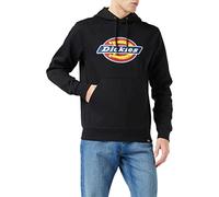 Dickies - Sweat à capuche pour homme avec logo à l'avant, Capuche trois empiècements, Noir, L