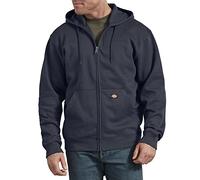 Dickies Sweat à Capuche zippé en Polaire Blouson de Polyester molletonné, Bleu Marine, 2X Homme
