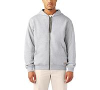 Dickies Sweat à Capuche zippé en Polaire doublé Thermique pour Homme, Gris chiné, Large