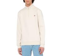 Dickies - Sweat à col montant zippé - Oakport Quarter Zip Whitecap Gray pour Homme en Coton - Taille L - Blanc Blanc L