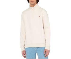 Dickies - Sweat à col montant zippé - Oakport Quarter Zip Whitecap Gray pour Homme en Coton - Taille M - Blanc Blanc M