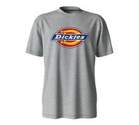 Dickies T-Shirt à Manches Courtes pour Homme avec Logo Tricolore, Gris chiné, Taille M