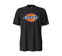 Dickies T-Shirt à Manches Courtes pour Homme avec Logo Tricolore, Tricot Noir, Taille M