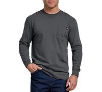 Dickies T-Shirt à Manches Longues et col Rond pour Homme, Taille Grande et Large, Charbon, Taille L Hauteur