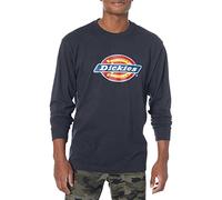Dickies T-Shirt Graphique à Manches Longues avec Logo Tricolore pour Homme, Bleu Marine foncé, Taille M