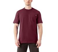 Dickies T-shirt manches courtes Heavyweight col rond poche Henley Bordeaux XL Homme