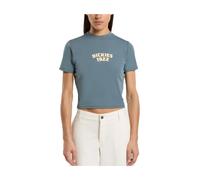 Dickies - T-shirts avec logo central - Femme - Tops - Bleu - Taille: 38 FR