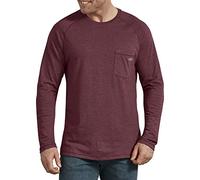 Dickies Temp-IQ Performance Cooling Long Sleeve T-Shirt-P, Rouge Bordeaux chiné, M Homme