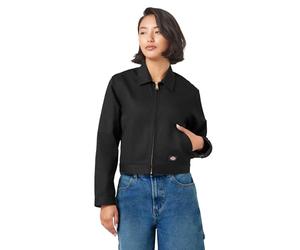 Dickies Veste courte Eisenhower non doublée pour femme, noir, Large