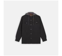 Dickies Fleece Hooded Duck Shirt Jacket with Hydroshield Vêtements d'extérieur Utilitaires de Travail, Noir, M Homme