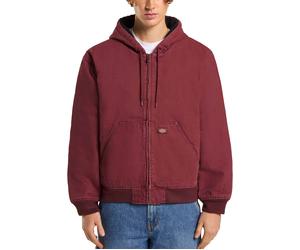 Dickies - Veste légèrement isolée - Hilham Hooded Canvas Jacket Andorra pour Homme - Taille L - Bordeaux Bordeaux L