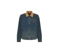 DICKIES Veste mi-saison 'DENIM PAINTER JACKET' bleu clair / kaki, Taille S