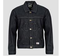 Dickies Veste SELVEDGE PLEATED DENIM JACKET RAW in Noir EU XL