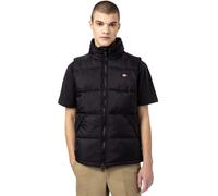 Dickies Waldenburg Gilet Homme Ripstop Court Gilet Matelassé Col Noir NEUF