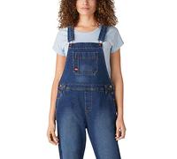 Dickies Women's Denim Boyfriend Bib Overall, Retro Stonewashed, 2X