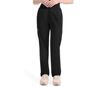 Dickies Women's Petite EDS Signature Scrubs Missy Fit Pull-on Cargo Pant, Black, X-Small/Petite